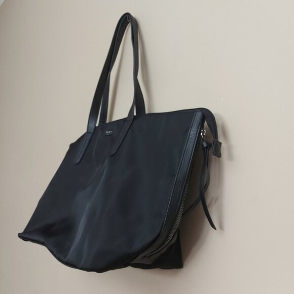 Botkier nylon and vegan leather trim tote in black - Picture 3 of 11